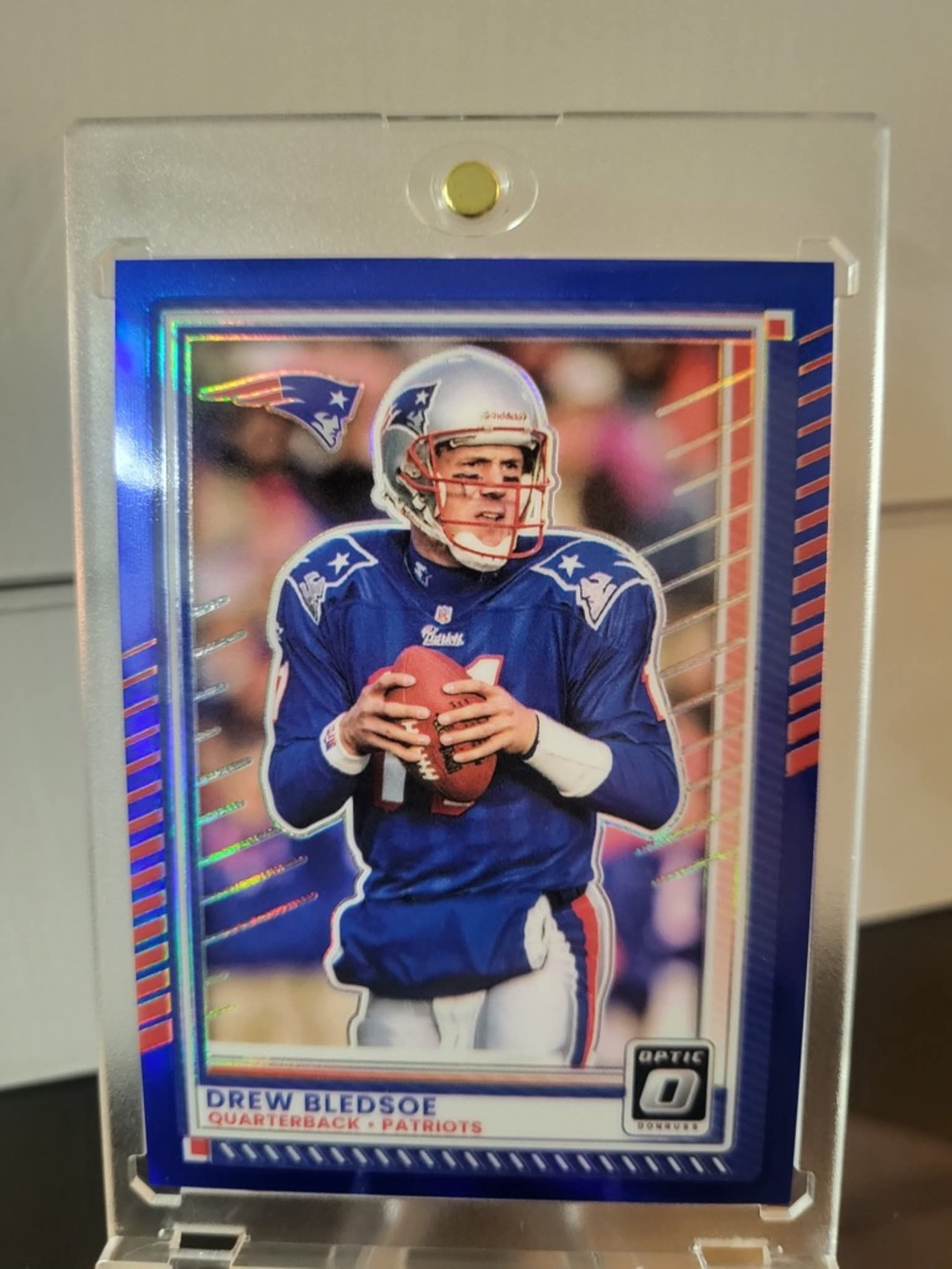 Drew Bledsoe Patriots Football Trading Card - Blue 103/249